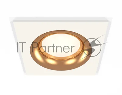Комплект встраиваемого светильника Ambrella light XC7631005 SWH/PYG белый песок/золото желтое полированное MR16 GU5.3 (C7631, N7014)