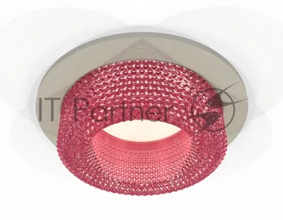 Комплект встраиваемого светильника Ambrella light XC7623022 SGR/PI серый песок/розовый MR16 GU5.3 (C7623, N7193)