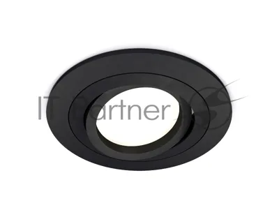 Комплект встраиваемого поворотного светильника Ambrella light XC7622081 SBK/PBK черный песок/черный полированный MR16 GU5.3 (C7622, N7002)