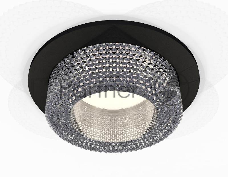 Комплект встраиваемого светильника Ambrella light XC7622020 SBK/CL черный песок/прозрачный MR16 GU5.3 (C7622, N7191)
