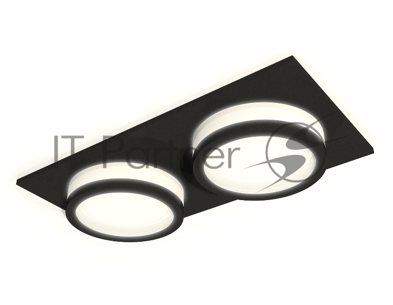 Комплект встраиваемого светильника Ambrella light XC6526060 SBK/FR черный песок/белый матовый MR16 GU5.3 (C6526, N6221)