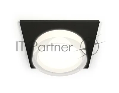 Комплект встраиваемого светильника Ambrella light XC6521066 SBK/FR/CL черный песок/белый матовый/прозрачный MR16 GU5.3 (C6521, N6241)