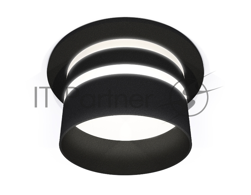 Комплект встраиваемого светильника Ambrella light XC6513062 SBK/FR черный песок/белый матовый MR16 GU5.3 (C6513, N6236)