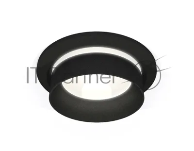 Комплект встраиваемого светильника Ambrella light XC6513061 SBK/FR черный песок/белый матовый MR16 GU5.3 (C6513, N6229)