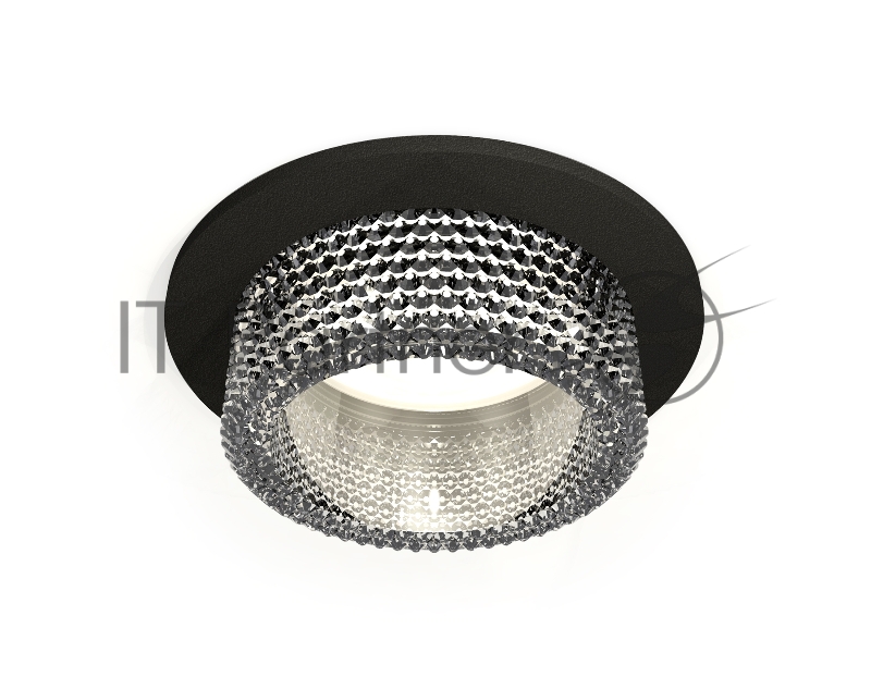 Комплект встраиваемого светильника Ambrella light XC6513040 SBK/CL черный песок/прозрачный MR16 GU5.3 (C6513, N6150)