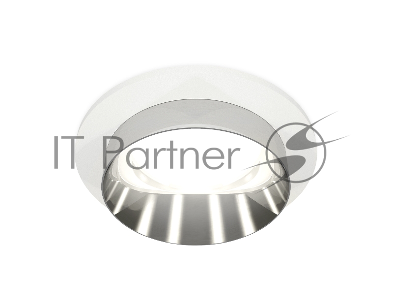 Комплект встраиваемого светильника Ambrella light XC6512022 SWH/PSL белый песок/серебро полированное MR16 GU5.3 (C6512, N6132)