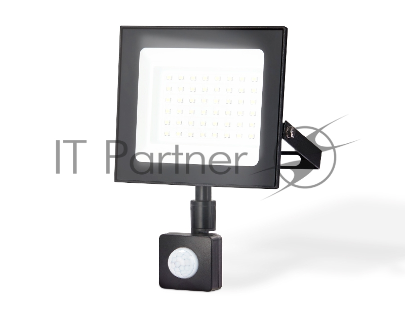 Прожектор светодиодный с датчиком движения Ambrella light ST8115 BK черный IP65 LED 6500K 50W 160*134*28