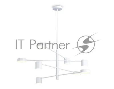 Подвесной светодиодный светильник Ambrella light FL51688/8 WH белый 3000K/4200K/6400K 48W D900*1000 (Без ПДУ)