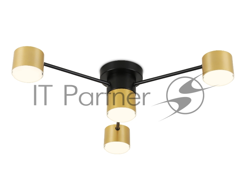 Потолочный светильник Ambrella light FL51722/4 BK/GD черный/золото GX53/4 max 12W 645*135