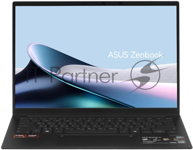 Ноутбук ASUS Zenbook 14 UM3406GA-QD049/14"/OLED/AMD Ryzen 5 430/16Gb/512Gb SSD/AMD Radeon 840M/NoOS/черный/1.2kg