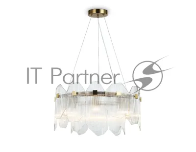 Светильник Ambrella light LH31251/6 BS/CL латунь/прозрачный E14*6 max 40W D510*270