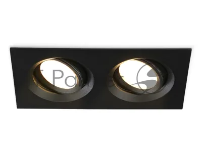 Светильник Ambrella light TN1146/2 BK черный IP44 GU5.3/2 180*95*38