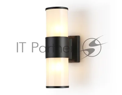 Светильник Ambrella light ST2455 BK/FR черный/белый матовый IP54 E27 max 40W 300*90*155