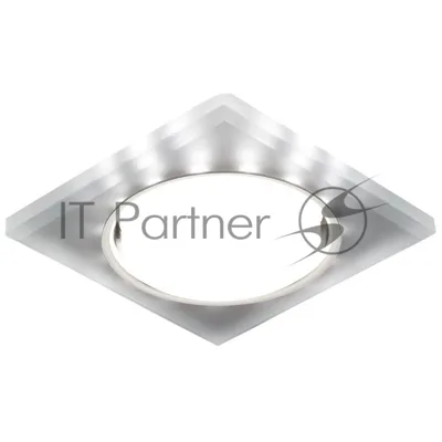 Встраиваемый точечный светильник G215 CH/WH хром/матовый GX53+3W(LED WHITE)