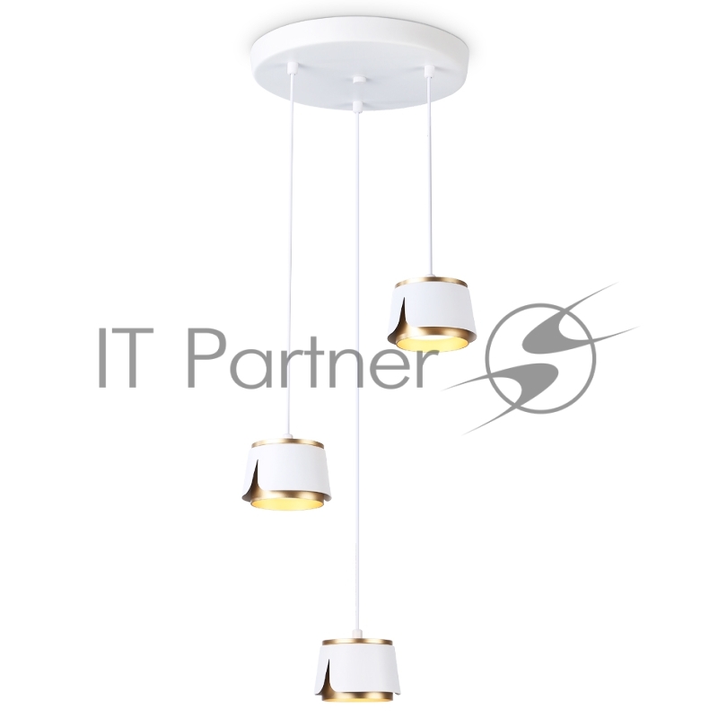 Светильник Ambrella light TN71249/3 WH/GD белый/золото GX53/3 D250*1090