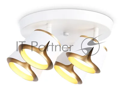 Светильник Ambrella light TN71241/4 WH/GD белый/золото GX53/4 D250*147