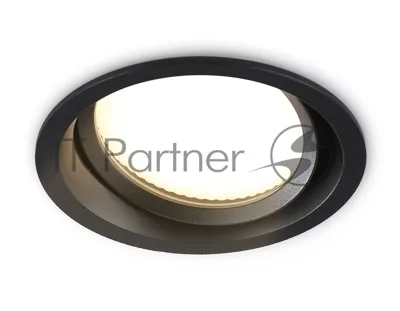 Светильник Ambrella light TN6653 BK черный IP44 GX53 D110*48