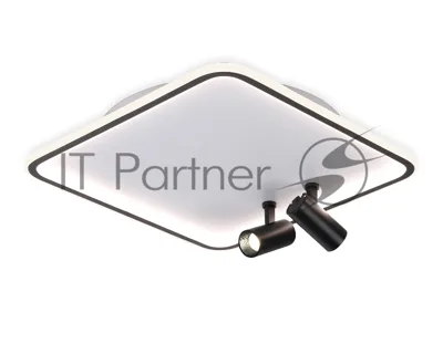 Светильник Ambrella light FL5115/1+2 WH/BK белый/черный 97W 3000K-6400K 480*480*130 (ПДУ ИК)