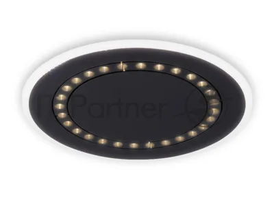 Светильник Ambrella light FL51407 BK черный 3000K/4200K/6400K 56W D485*40 (ПДУ ИК)