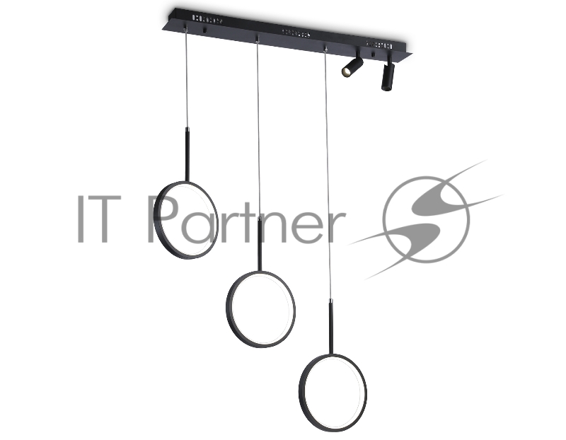 Светильник Ambrella light FL5278/3+2 BK черный 59W 3000K/4200K/6400K+4200K 800*20*1200 (ПДУ ИК)
