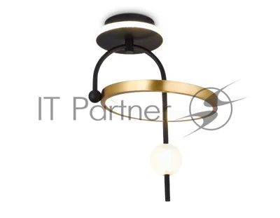 Светильник Ambrella light FL66424 BK/GD черный/золото 3000K/4200K/6400K 15W 240*220*347.7 (Без ПДУ)