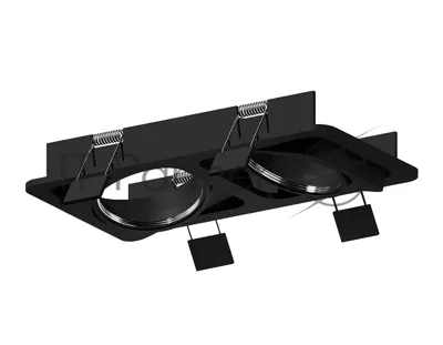 Корпус светильника C7664 SBK черный песок 225*120*H25mm MR16 GU5.3