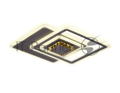 Светильник Ambrella light FA262 CF/TI кофе/янтарь 112W 540*540*80 (ПДУ РАДИО 2.4)