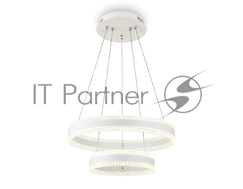 Светильник Ambrella light FA6175/2 WH белый 108W 3000K+6400K/3000K/6400K/4200K+4200K D500*630 (ПДУ РАДИО 2.4G)