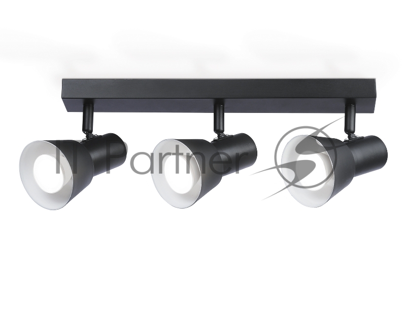 Светильник Ambrella light TA13122/3 BK/WH черный/белый GU10/3 max 12W 470*85*150