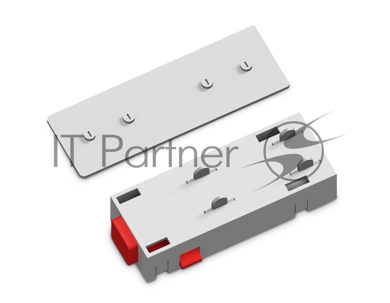 GL1105 WH белый коннектор питания с соеденителем прямой для шинопровода Magnetic 220V 68*28.5*18