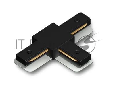 GL7168 BK черный матовый коннектор Т-образный для однофазного шинопровода Standard 220V NEW 105*70*20
