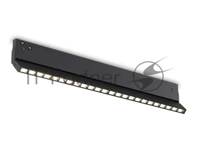 Трековый светильник GL2365 BK черный IP20 20W 3CCT 3000-6400K 48V 400*10*73