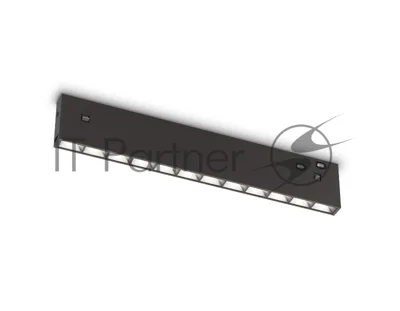 Трековый светильник GL2335 BK черный IP20 10W 3CCT 3000/4200/6400K 48V 200*10*37
