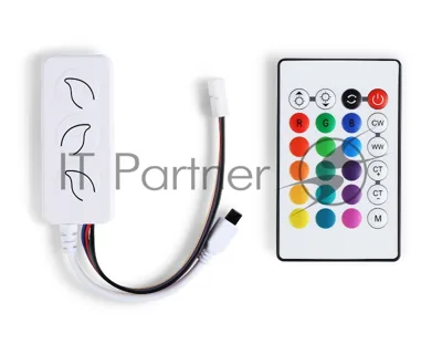 Контроллер GS11601 WIFI Tuya RGB+CCC 10A 12V 120W/ 24V 240W (ПДУ ИК CR2025)