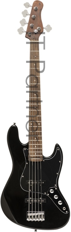 Бас-гитара STAGG SBJ-30 5S BLK 5-ти струнная форма Jazz Bass, корпус павловния, гриф клен, накладка грифа палисандр, 20 ладов, мензура 867 мм, колки никелированные, бридж JB Classic, звукосниматели 2xJB, регуляторы 2x громкости, 1x тона, цвет черный