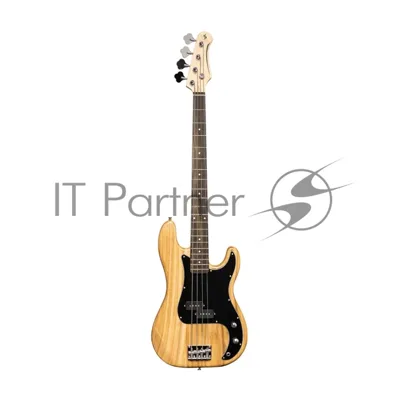 Бас-гитара STAGG SBP-30 NAT 4-х струнная форма Precision Bass, корпус павловния, гриф клен, накладка грифа палисандр, 20 ладов, мензура 867 мм, колки никелированные, бридж PB Classic, звукосниматели 1xPB, регуляторы 1x громкости, 1x тона, цвет натураль