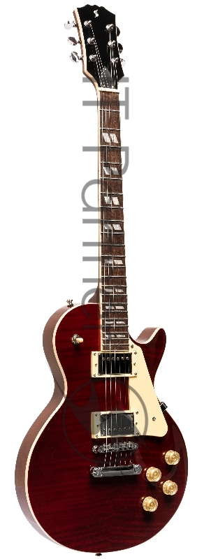 Электрогитара STAGG SEL-DLX W RED 6-ти струнная, цвет Wine Red