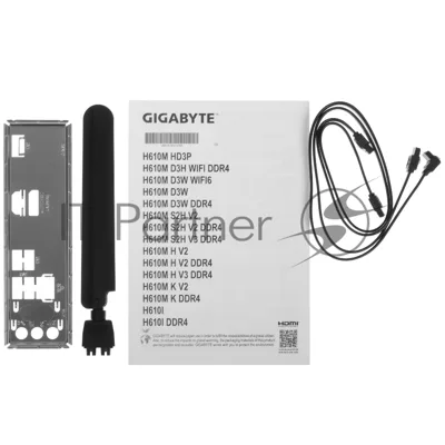 Материнская плата GIGABYTE H610M D3W WIFI6, LGA 1700, Intel H610, 2xDDR5, 4xSATA, 1xM.2, 1xPCIe 4.0 x16, DisplayPort, HDMI, 1x1Gb LAN, Wi-Fi 6, Bluetooth, 3x3.5 мм, 7.1, microATX