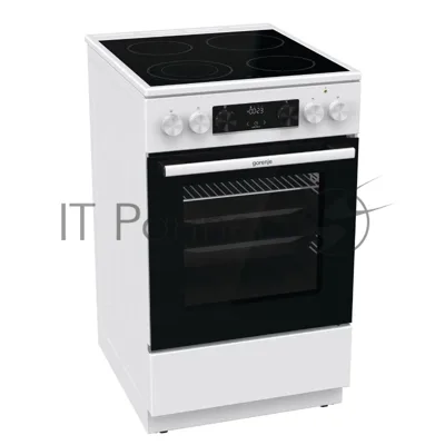 Плита электрическая Gorenje GEC5C40WC белый, конфорок 4 шт, духовка 70 л, 50 см x 85 см x 59.4 см