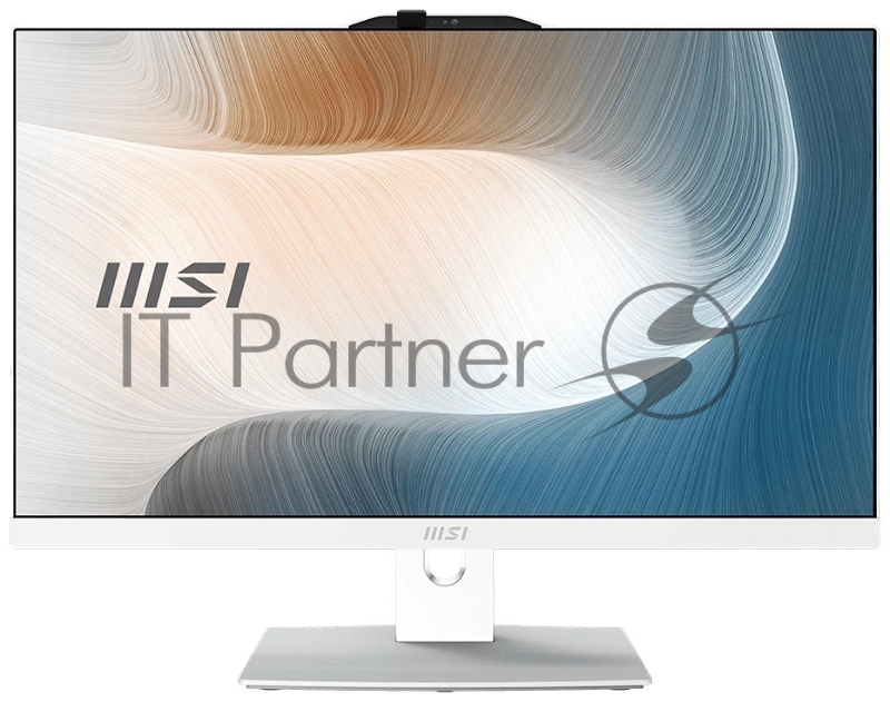 Моноблок MSI Modern AM242P 1M-2419XRU 23.8"(1920x1080 IPS)/Intel Core 5 120U(1.4Ghz)/16384Mb/512PCISSDGb/noDVD/Int:Intel® Graphics/Cam/BT/WiFi/war 1y/4.65kg/White/noOS + Wireless KB+M