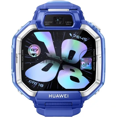 Детские умные часы Huawei Watch Kids X1 DRA-L10, 1.82" AMOLED, 4G, Wi-Fi, Bluetooth 5.2, IP68, синий
