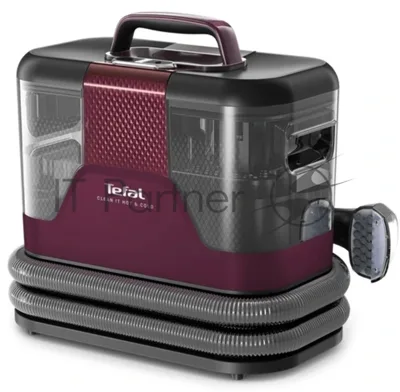 Пылесос моющий Tefal Clean It IZ7010F0 черный/фиолетовый, 1150 Вт, уборка влажная/сухая, пылесборник контейнер 1,5 л
