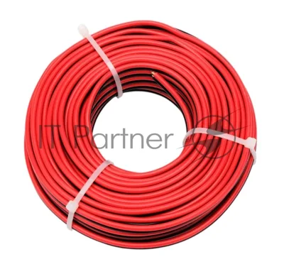 Акустический кабель Cablexpert CC-TC2Lx0.75-15M, 2x0.75мм2, 15м, черно-красный, пакет