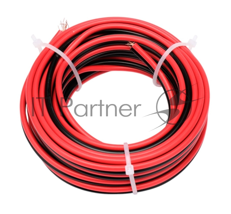 Акустический кабель Cablexpert CC-TC2Lx0.75-5M, 2x0.75мм2, 5м, черно-красный, пакет
