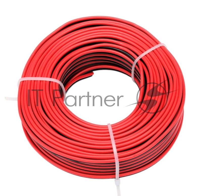 Акустический кабель Cablexpert CC-TC2Lx0.35-20M, 2x0.35мм2, 20м, черно-красный, пакет