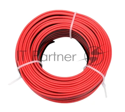 Акустический кабель Cablexpert CC-TC2Lx0.35-15M, 2x0.35мм2, 15м, черно-красный, пакет