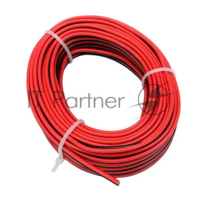 Акустический кабель Cablexpert CC-TC2Lx0,35-10M, 2x0.35мм2, 10м, черно-красный, пакет