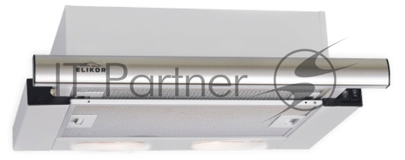 Вытяжка встраиваемая Elikor Интегра 50П-400-В2Л нержавеющая сталь, 50 см, 400 куб. м/ч, 57 дБ