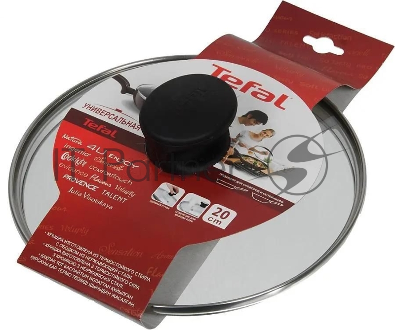 Крышка Tefal 04090120 d=20 см руч. черная (9100004140)
