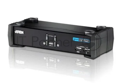 Переключатель электронный CUBIQ 2 PORT USB 2.0 DVI KVMP SWITCH